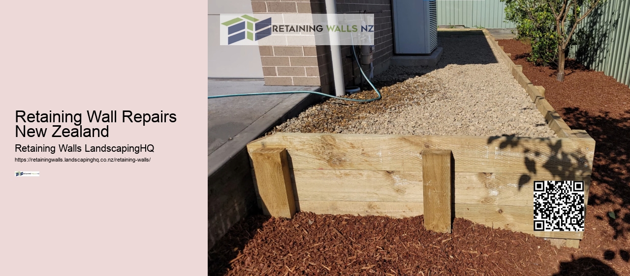 Recycled Concrete Retaining Wall